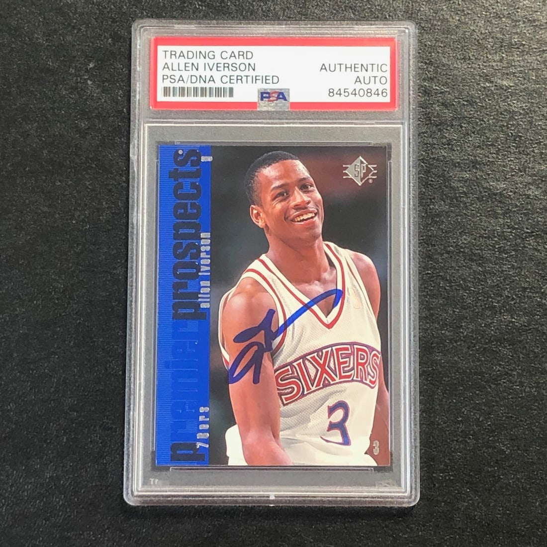 PSA Authenticated Allen Iverson 1996 SP Premier Prospects Card 141 (1 of 2)