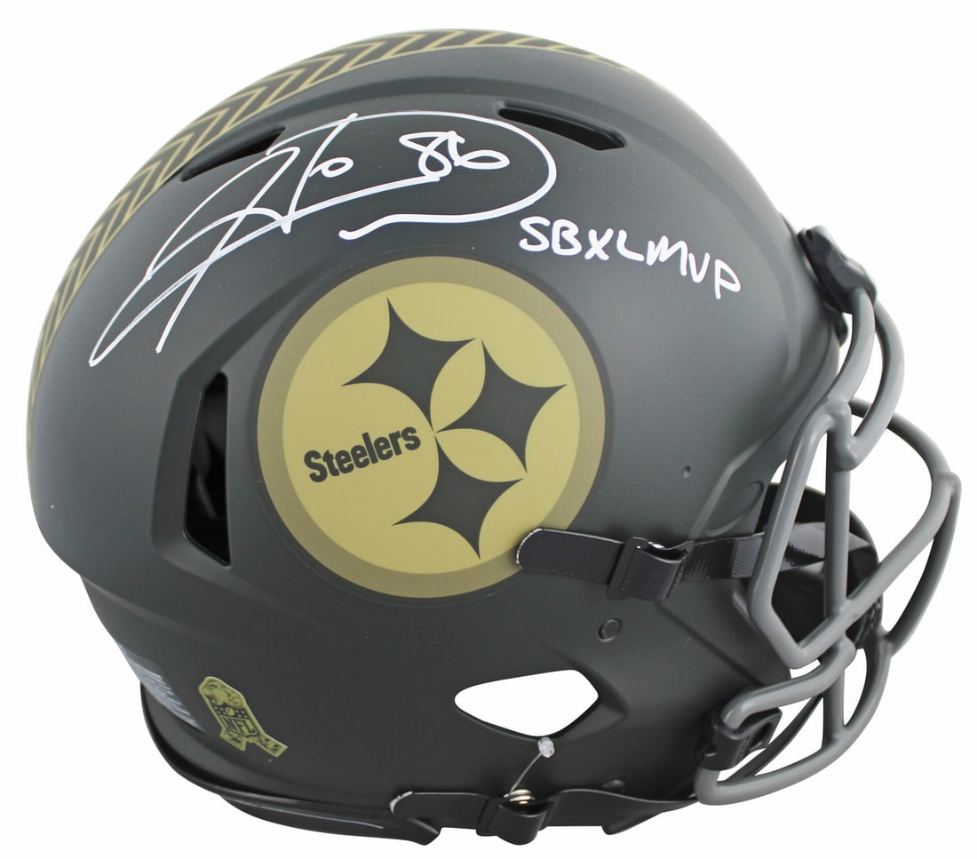 Riddell Speed Proline Full Size Helmet Hines Ward Signed BAS Witnessed (1 of 3)