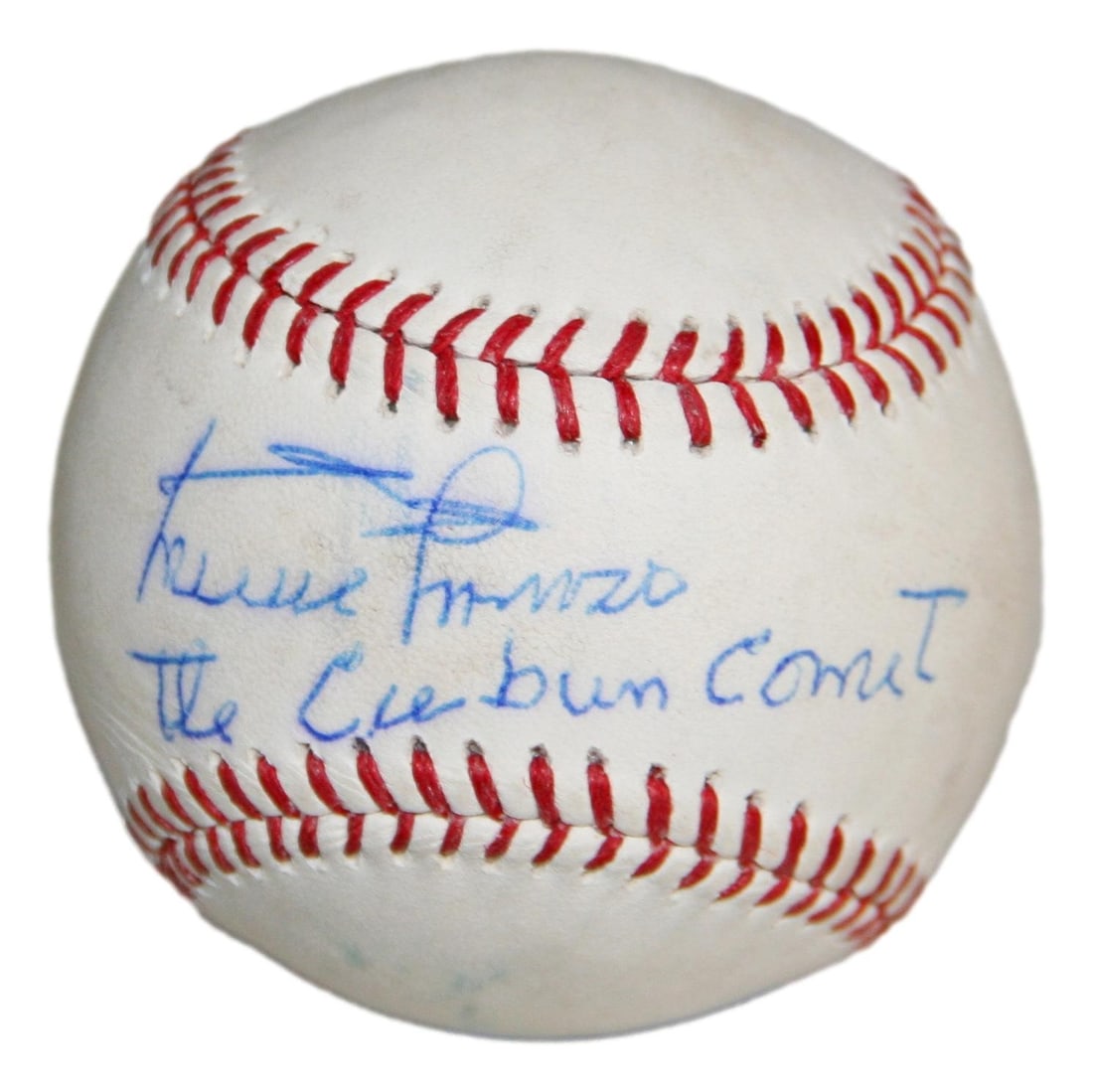 JSA Minnie Minoso Signed OML Baseball Chicago White Sox The Cuban Comet (1 of 4)