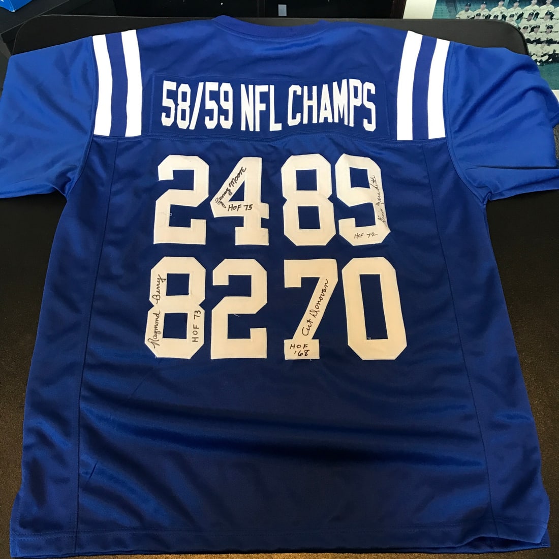 Baltimore Colts Jersey Signed by Donovan Moore Berry PSA DNA (1 of 12)