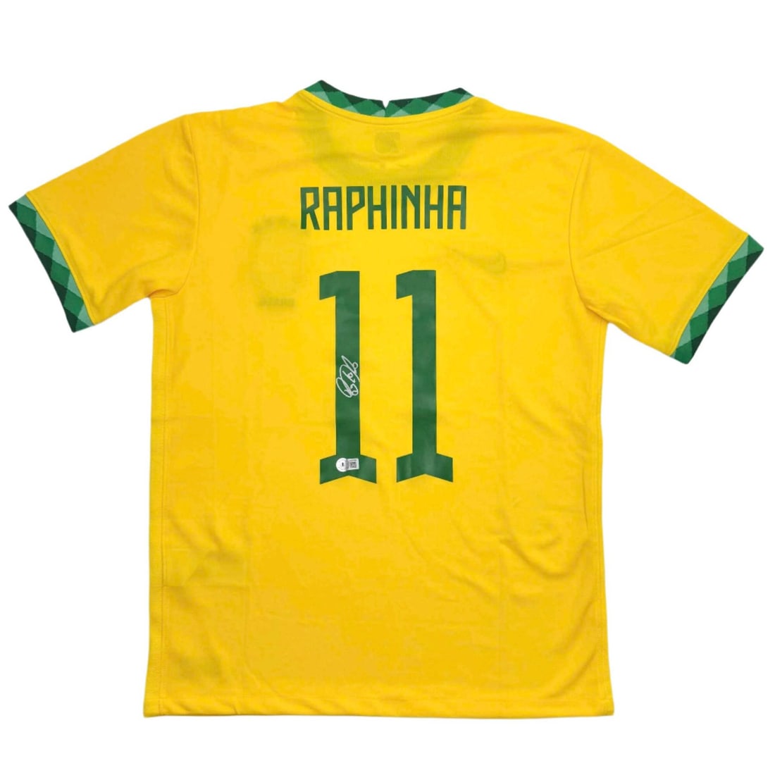 Beckett BAS Certified Raphinha Raphael Belloli Signed Brazil Custom Jersey XL (1 of 4)
