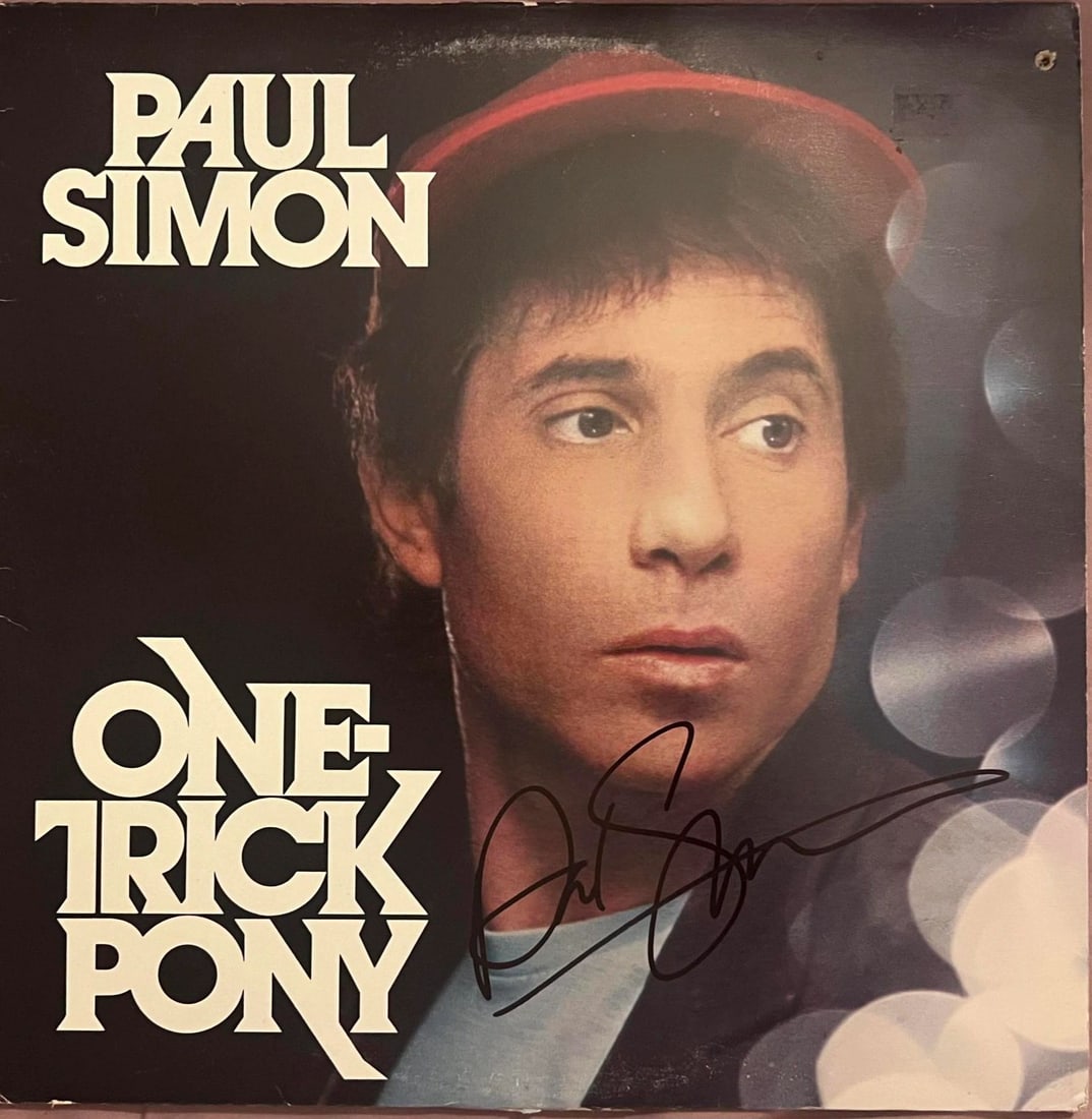 Autographed One Trick Pony LP by Paul Simon with Todd Mueller LOA (1 of 4)