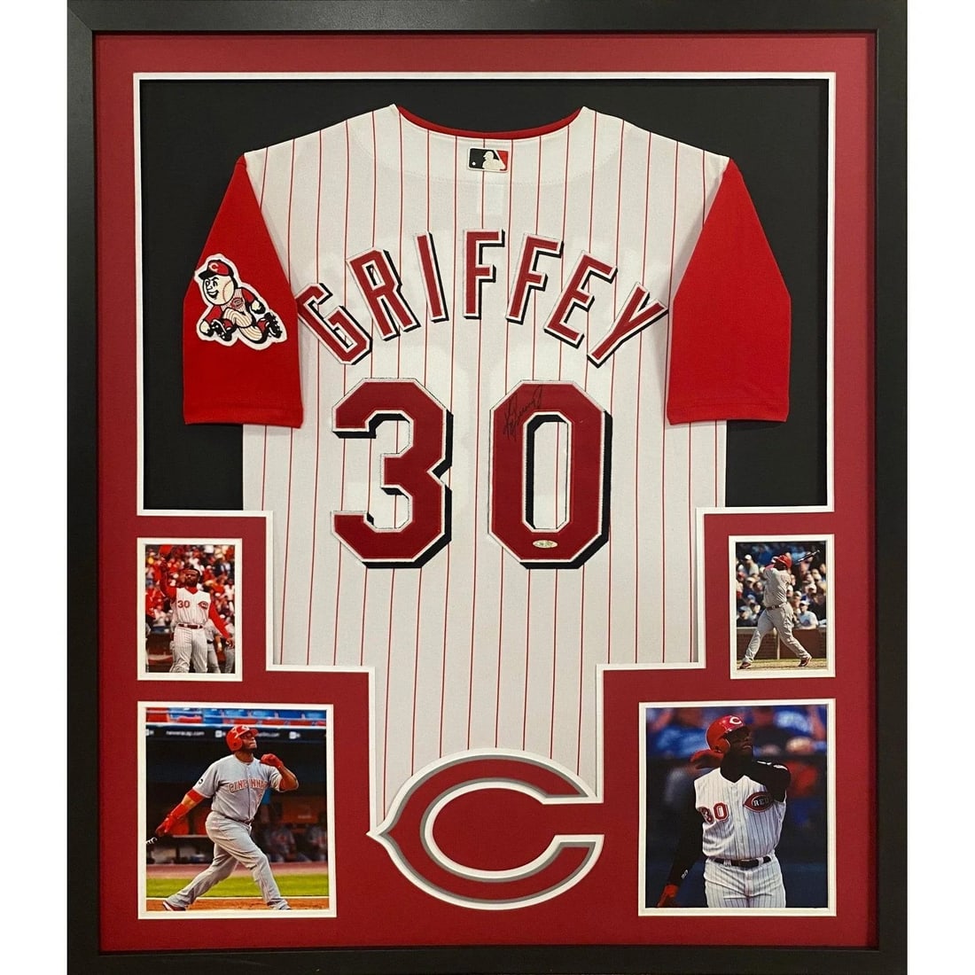 Ken Griffey Jr. Autographed Framed Jersey UDA Authentic Cincinnati Reds: Ken Griffey Jr. Autographed Framed Jersey UDA Authentic Cincinnati Reds Own a piece of baseball history with this autographed Ken Griffey Jr. framed jersey. This remarkable piece features an authentic