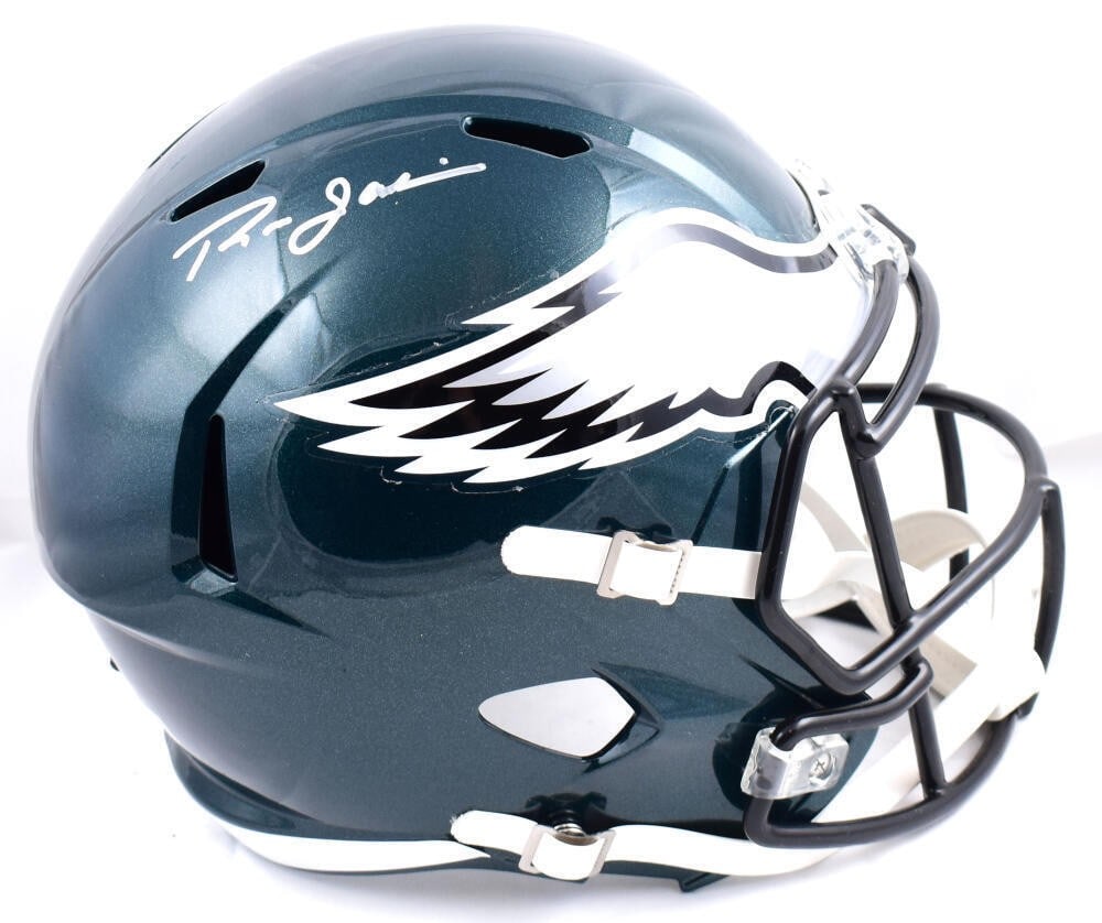 Philadelphia Eagles Speed Helmet Signed by Ron Jaworski Beckett BAS (1 of 5)