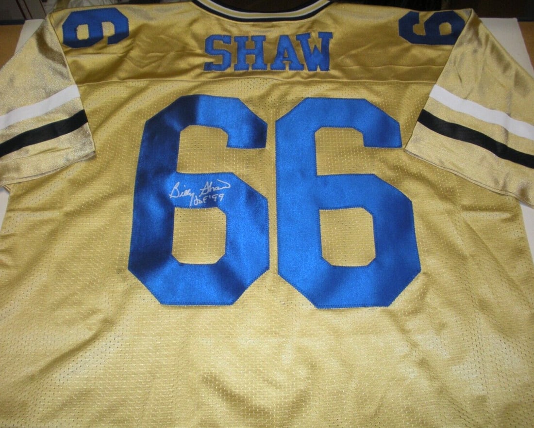 Signed Russell Jersey Billy Shaw Georgia Tech JSA Authenticated with LOA and COA (1 of 3)