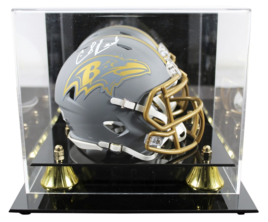 Ed Reed Signed Baltimore Ravens Slate Mini Helmet with Beckett Authentication (1 of 3)