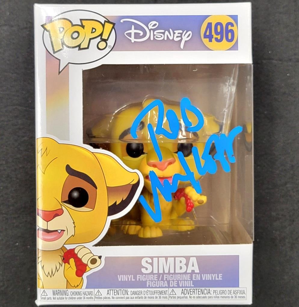 Simba Funko Pop with Rob Minkoff Signature Beckett Authenticated Lion King Collectible: Simba Funko Pop with Rob Minkoff Signature Beckett Authenticated Lion King Collectible This collectible Funko Pop! figure features Simba from The Lion King and is autographed by director Rob Minkoff. 
