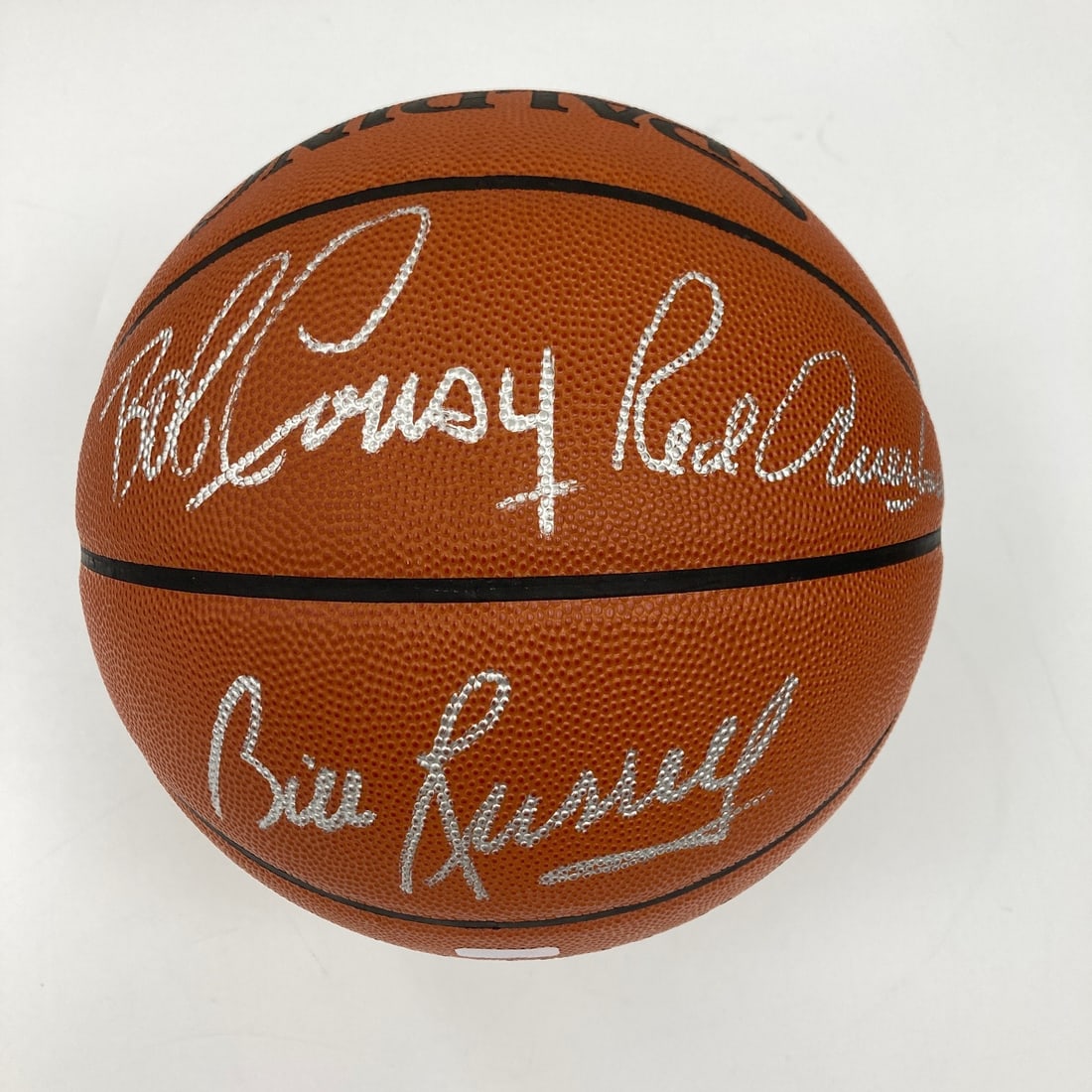 Boston Celtics Signed Basketball Bill Russell Larry Bird Red Auerbach PSA DNA: Boston Celtics Signed Basketball Bill Russell Larry Bird Red Auerbach PSA DNA Original Boston Celtics basketball signed by Bill Russell, Red Auerbach, and Larry Bird. This pre-owned piece is presented