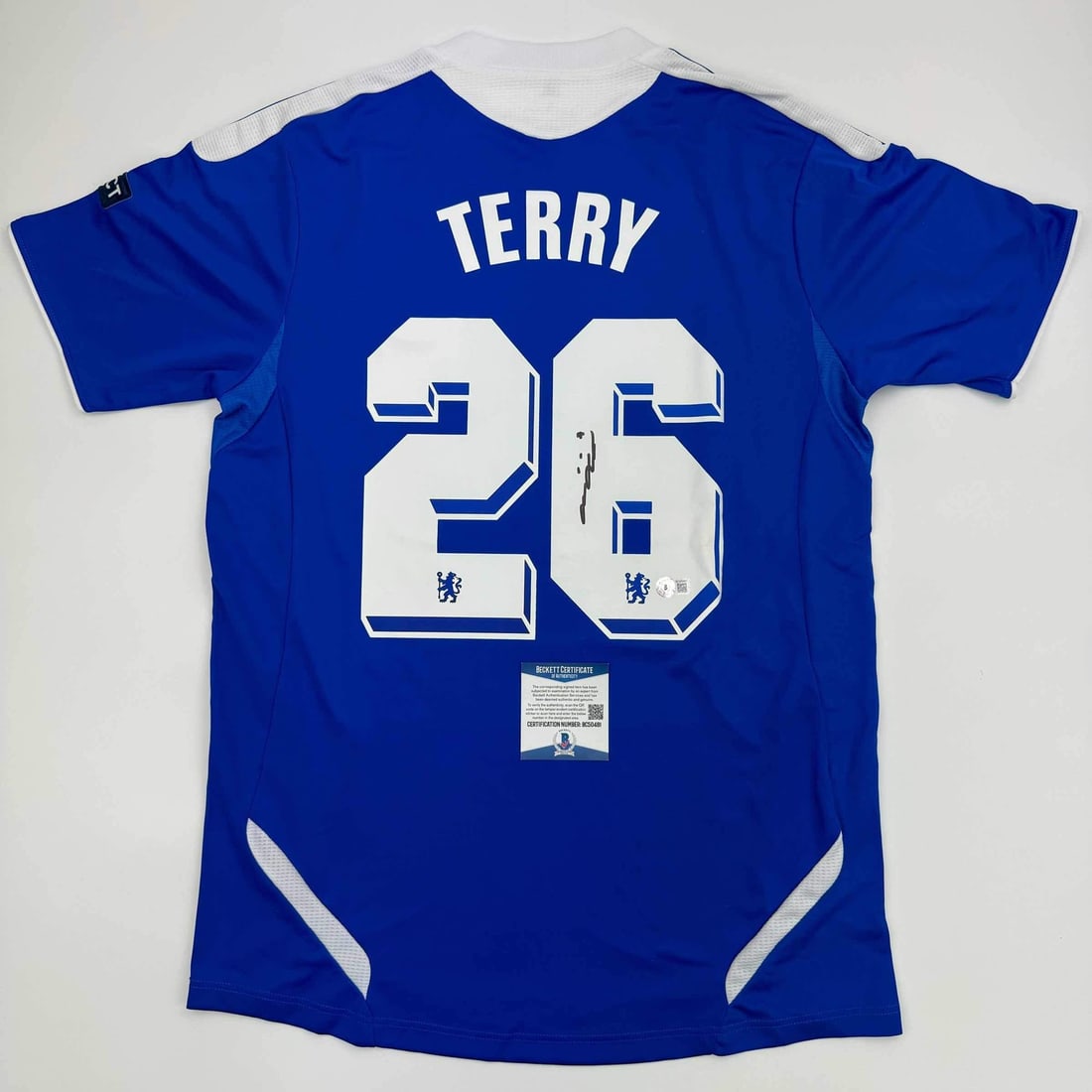 John Terry signed Chelsea FC 2012 Final blue jersey Beckett COA (1 of 4)