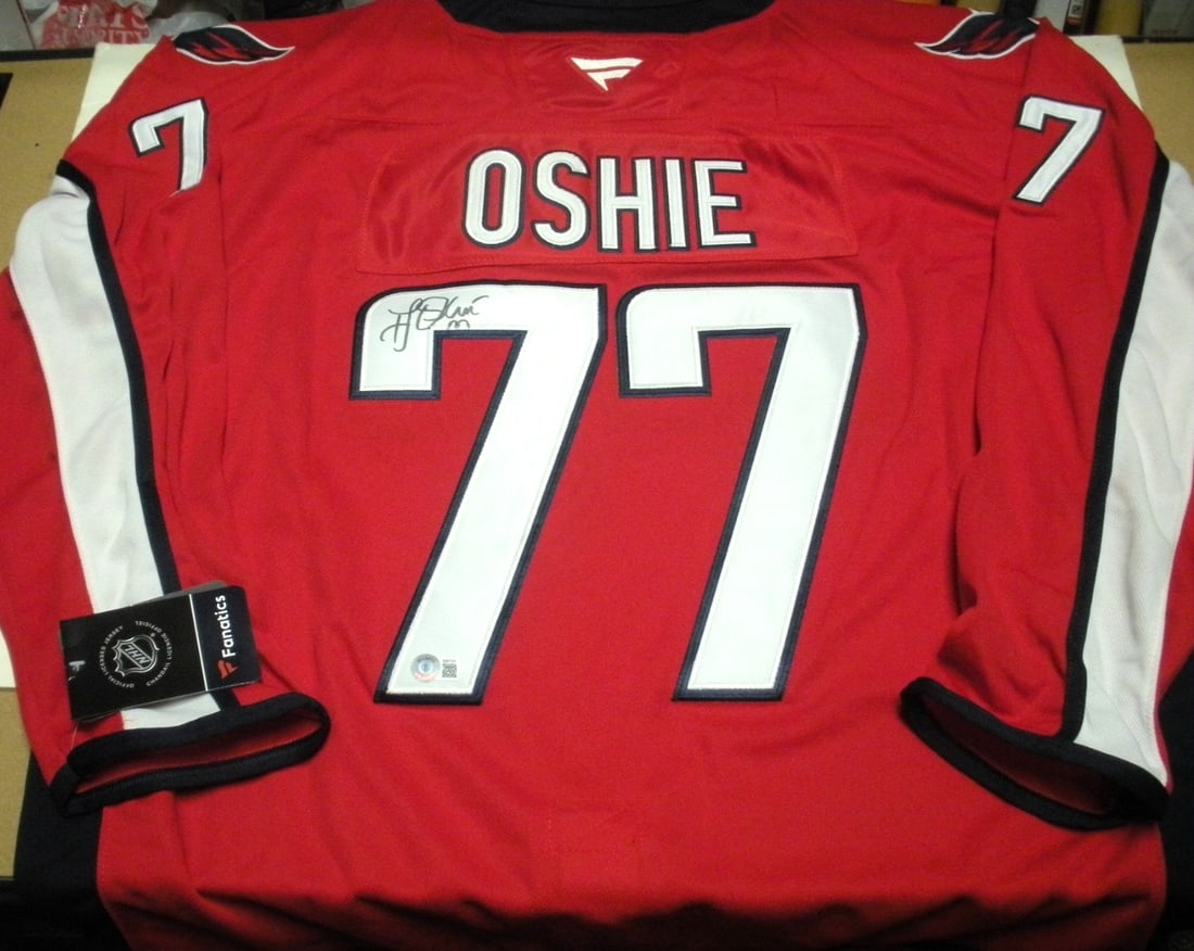 TJ Oshie signed Washington Capitals Fanatics jersey Beckett COA (1 of 3)