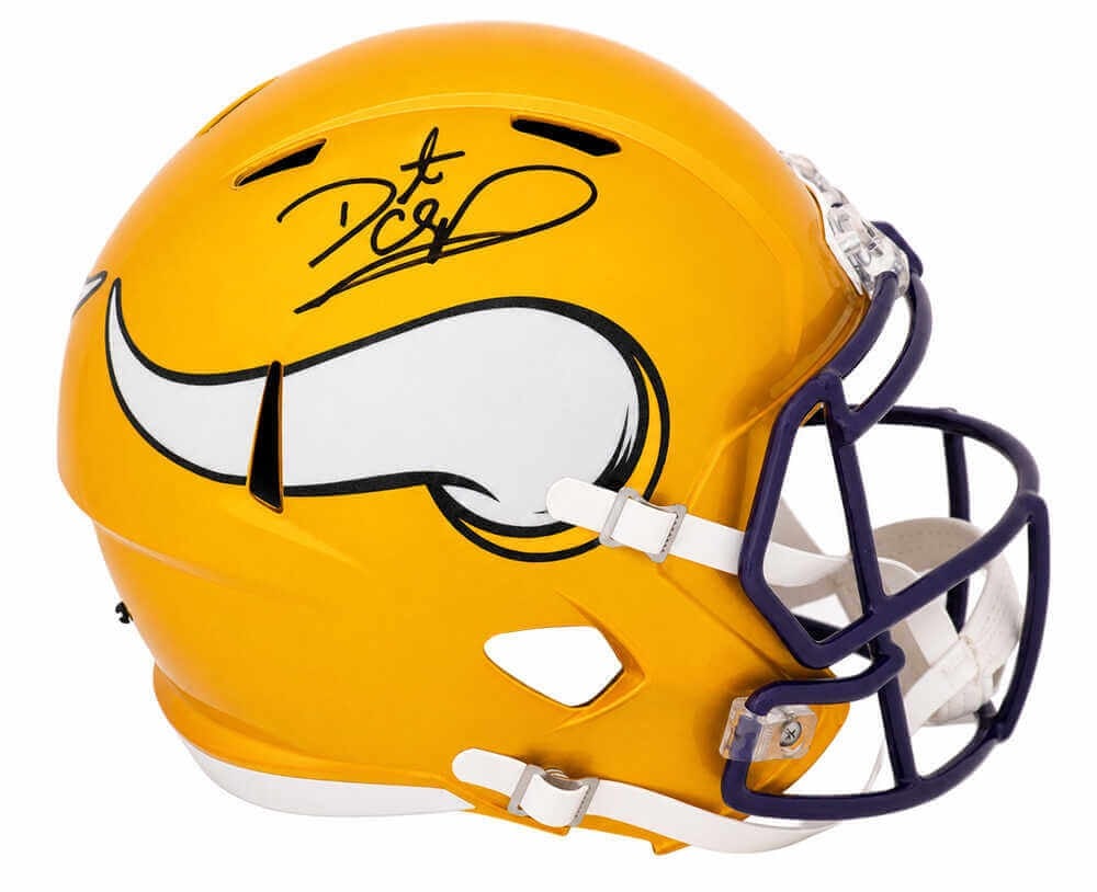 Minnesota Vikings Riddell Flash Full Size Replica Helmet Signed by Daunte Culpepper (1 of 1)