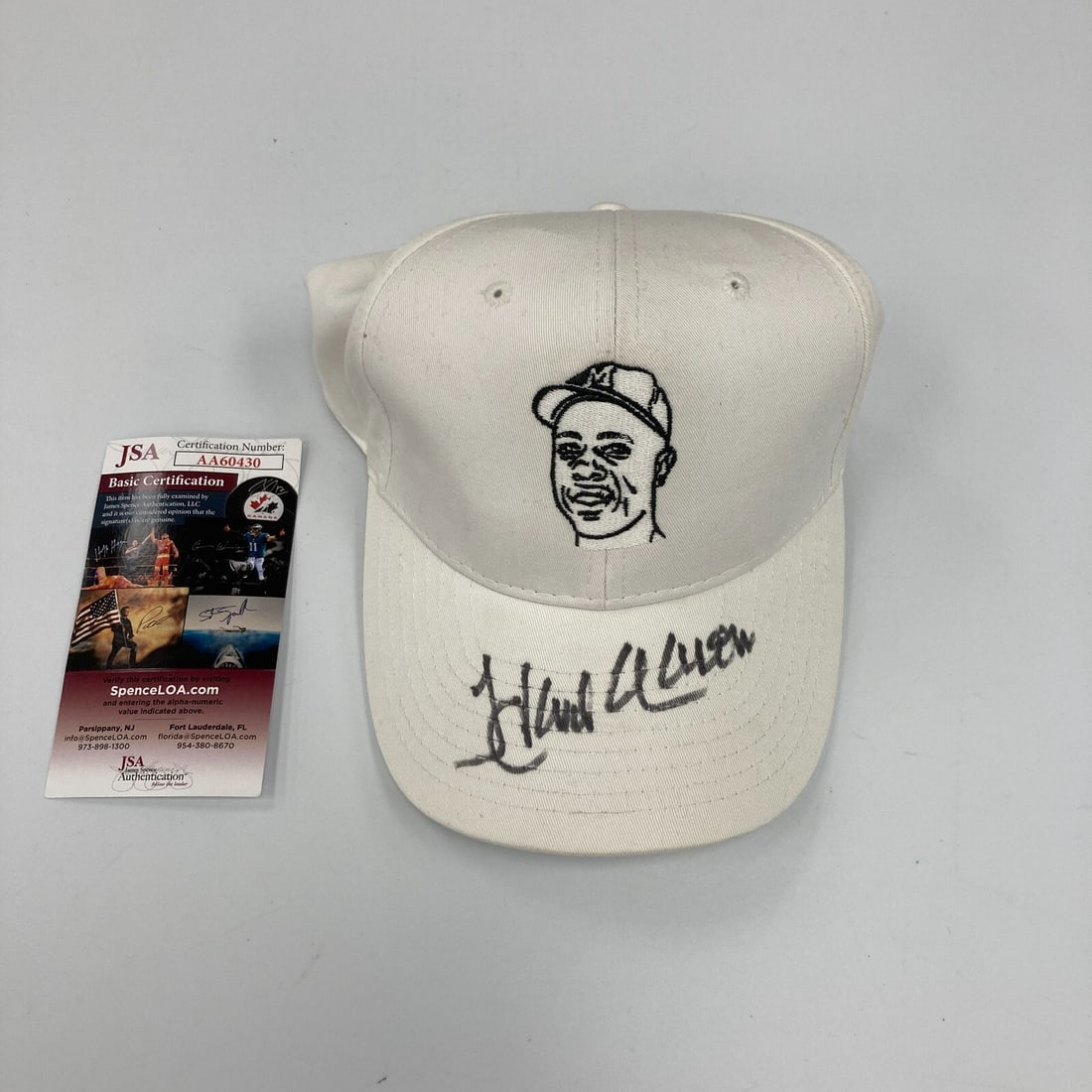 Hank Aaron Signed New Era Braves Cap with JSA Authentication (1 of 6)