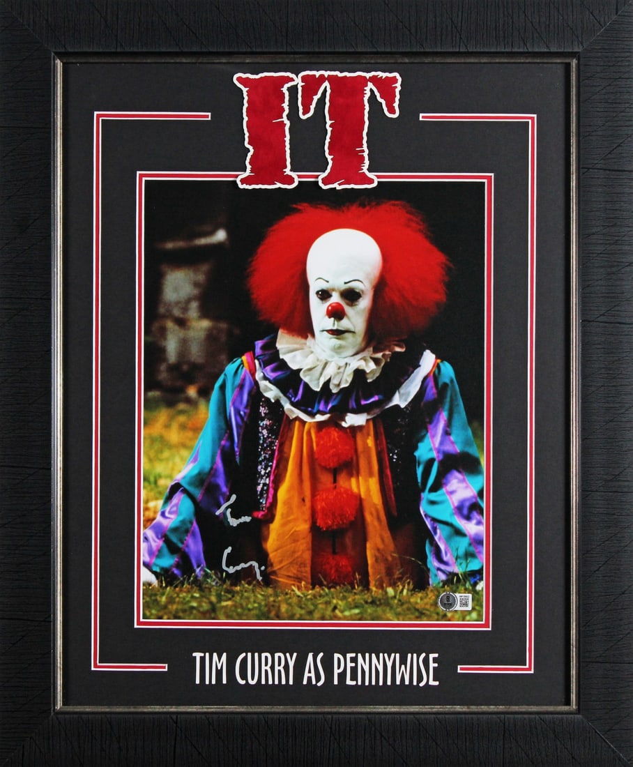 Tim Curry signed IT 11x14 framed vertical photo BAS authenticated (1 of 2)