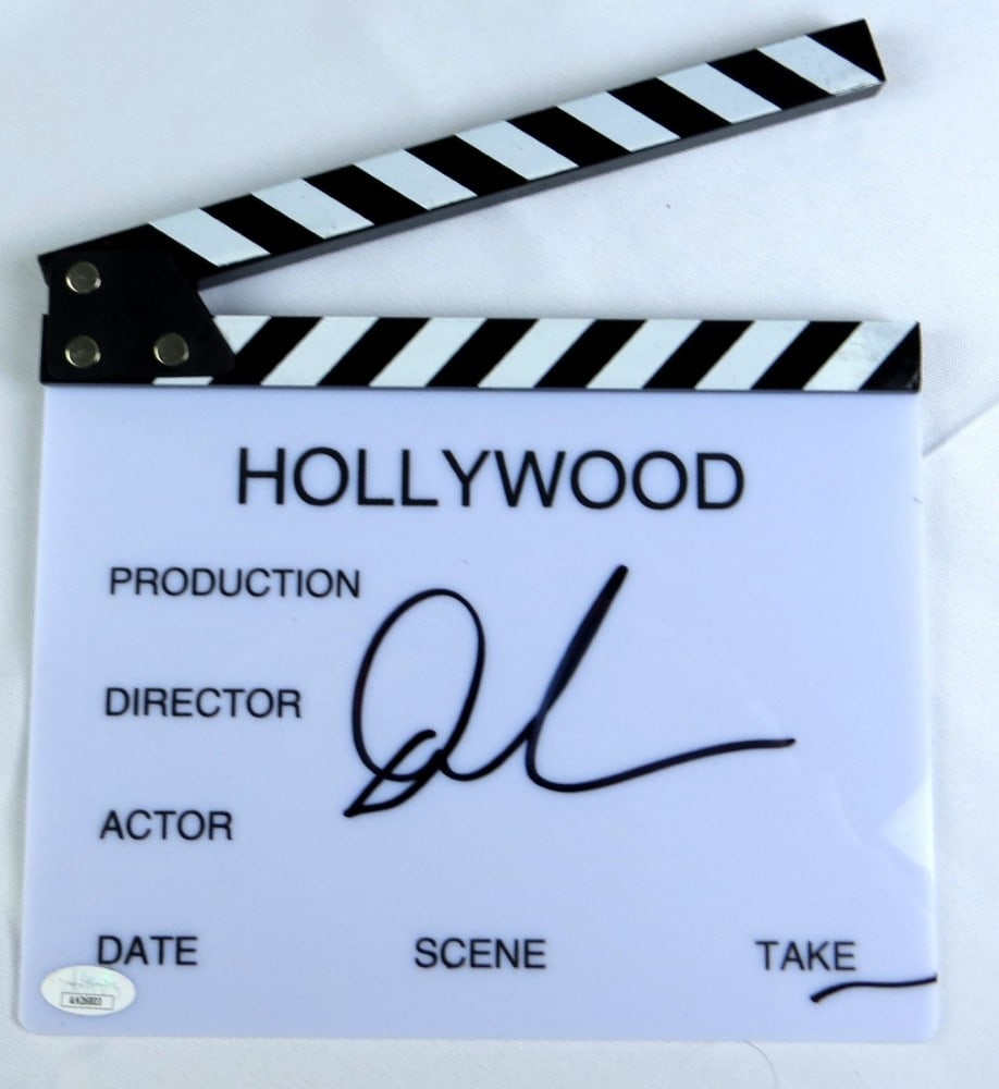 Damien Chazelle Autographed Mini Movie Clapper JSA Certified: Damien Chazelle Autographed Mini Movie Clapper JSA Certified This authentic mini movie clapper, signed by acclaimed director Damien Chazelle, is a must-have for film enthusiasts. The autograph has bee