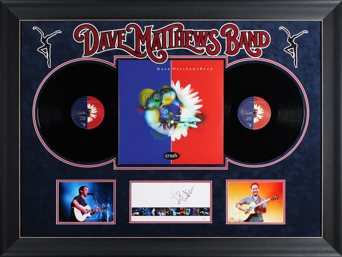 Framed signed Crash album display Dave Matthews JSA ZZ66508 (1 of 3)