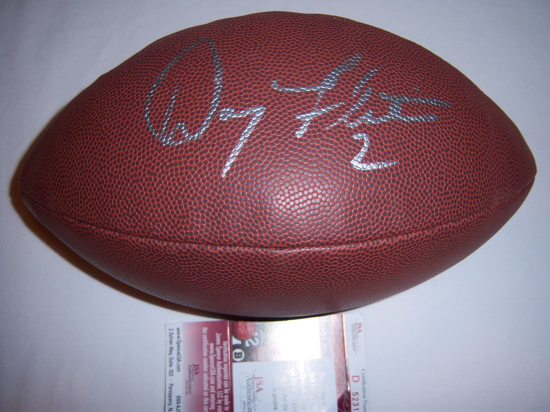 Autographed Football by Doug Flutie with JSA COA Buffalo Bills Boston College: Autographed Football by Doug Flutie with JSA COA Buffalo Bills Boston College This is a pre-owned football signed by Doug Flutie, featuring his association with Boston College and the Buffalo Bills.