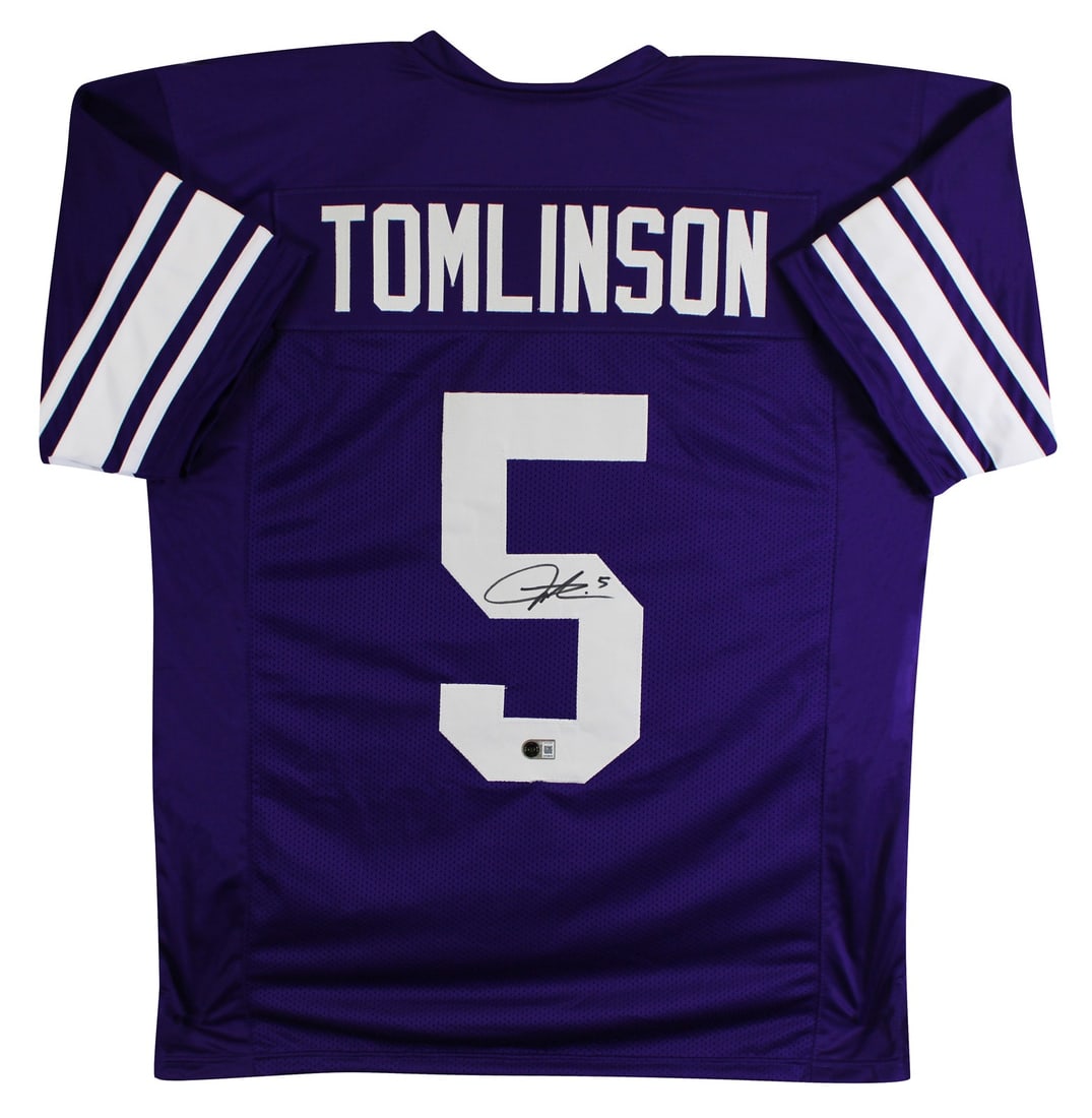 Beckett Authenticated LaDainian Tomlinson TCU Purple Signed Jersey (1 of 3)