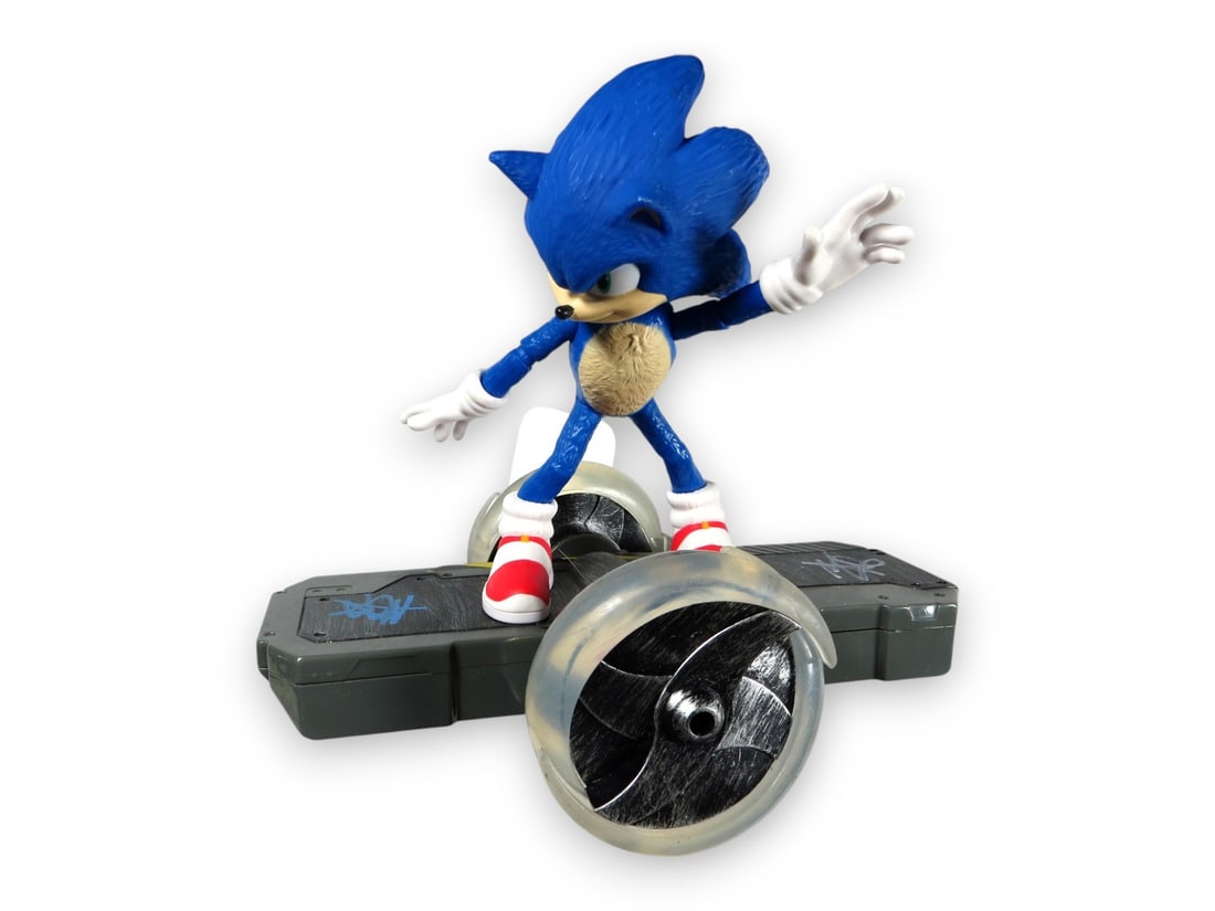 Ben Schwartz Sonic the Hedgehog Autographed Figurine JSA Authenticated Dual Signatures (1 of 6)