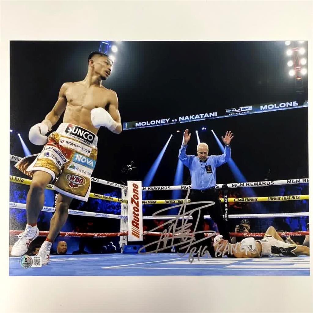 Junto Nakatani autographed Big Bang 11x14 boxing photo authenticated by BAS (1 of 3)