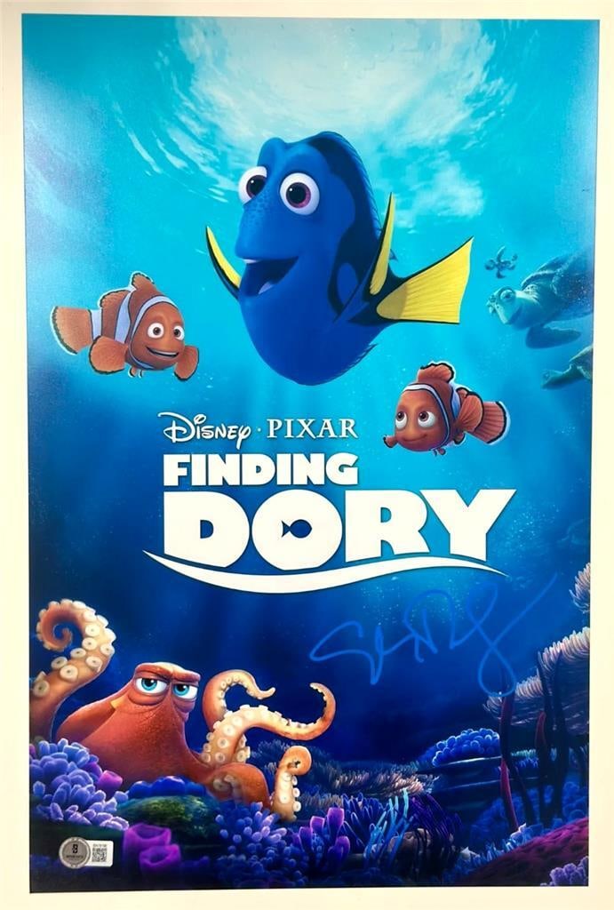 Signed 11x17 Finding Dory Photo Poster Ellen DeGeneres Beckett Authenticated (1 of 3)