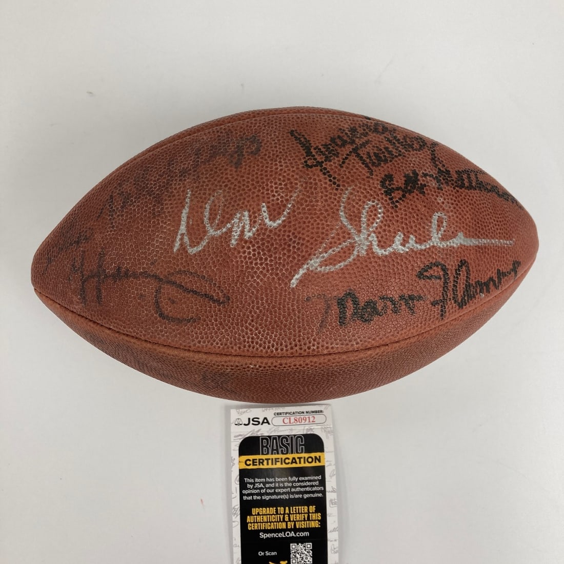 Official Wilson NFL Football 1972 Miami Dolphins Team Autographs JSA (1 of 9)