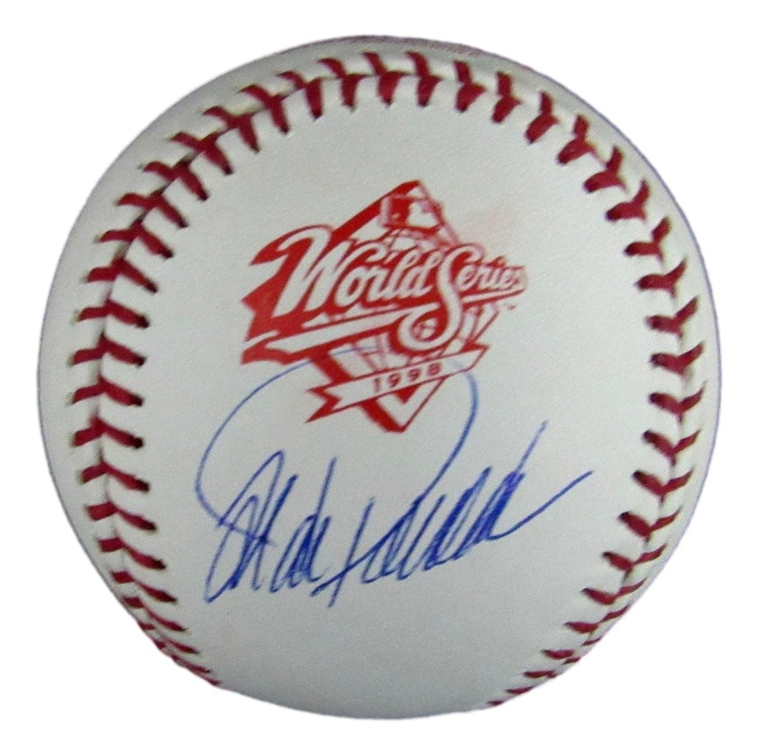 Jorge Posada Signed 1998 World Series Baseball NY Yankees Beckett Authenticated (1 of 3)