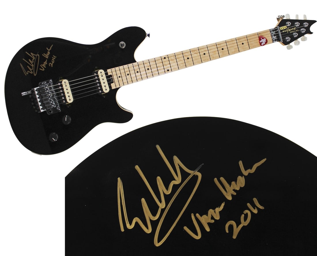 Eddie Van Halen Signed Black EVH Wolfgang Special Guitar JSA Certified (1 of 9)