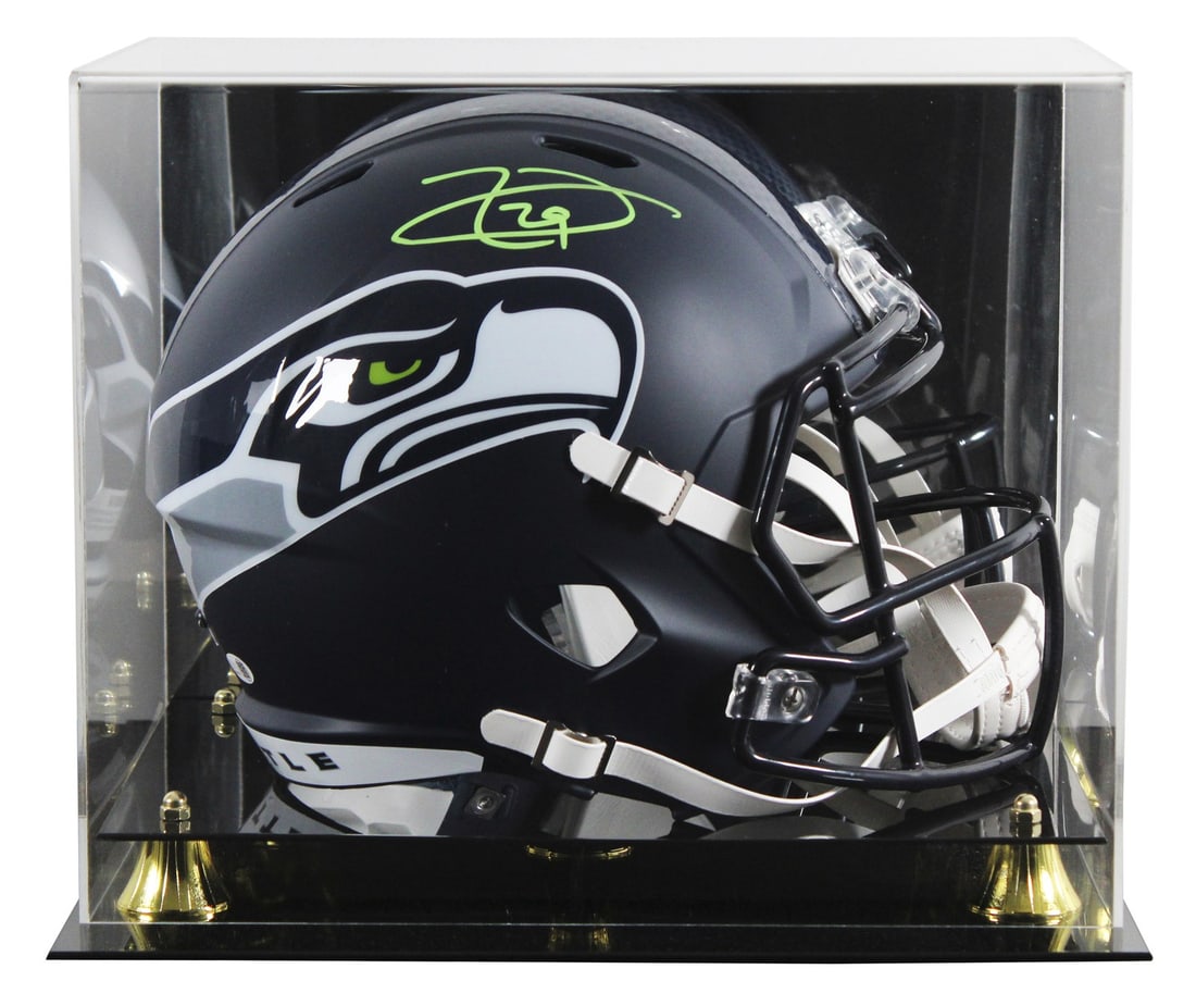 Earl Thomas autographed Seahawks Riddell Speed replica helmet with display case JSA: Earl Thomas autographed Seahawks Riddell Speed replica helmet with display case JSA Autographed full size Speed replica helmet featuring Earl Thomas and the Seattle Seahawks, presented with a UV mirro