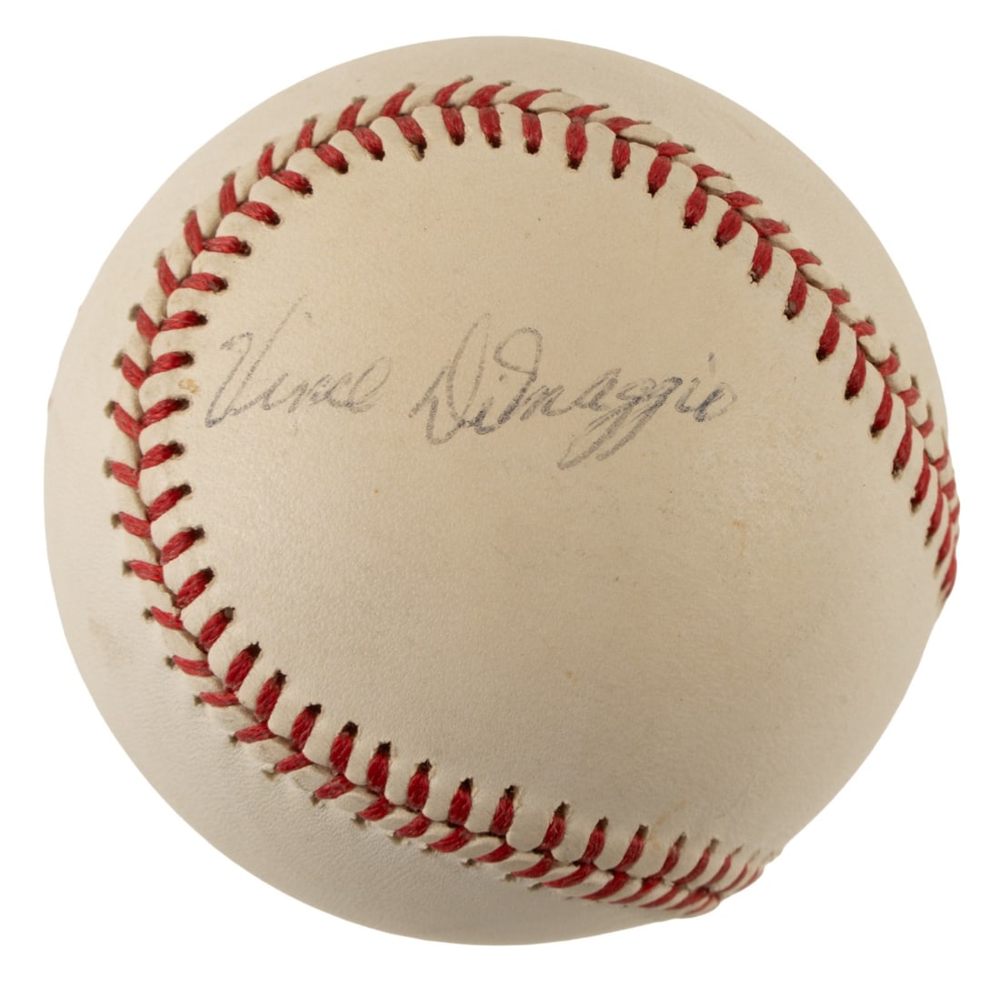 Autographed Vince DiMaggio Baseball JSA Certified New York Yankees: Autographed Vince DiMaggio Baseball JSA Certified New York Yankees Original baseball signed by Vince DiMaggio in black ink on a side panel. This single-signed ball is accompanied by JSA basic certific