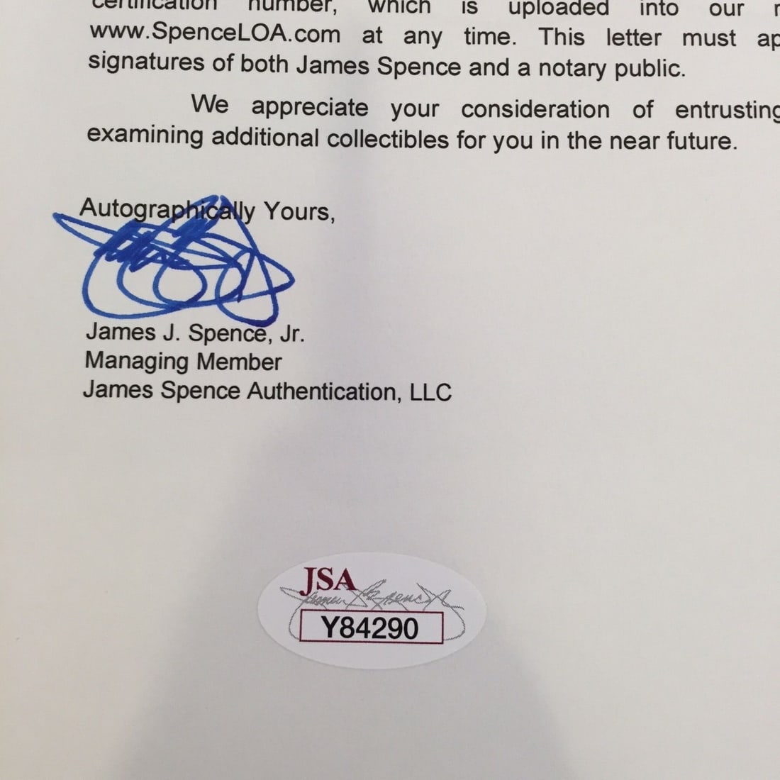 Mickey Cochrane Single Signed Baseball with JSA Authentication - 7
