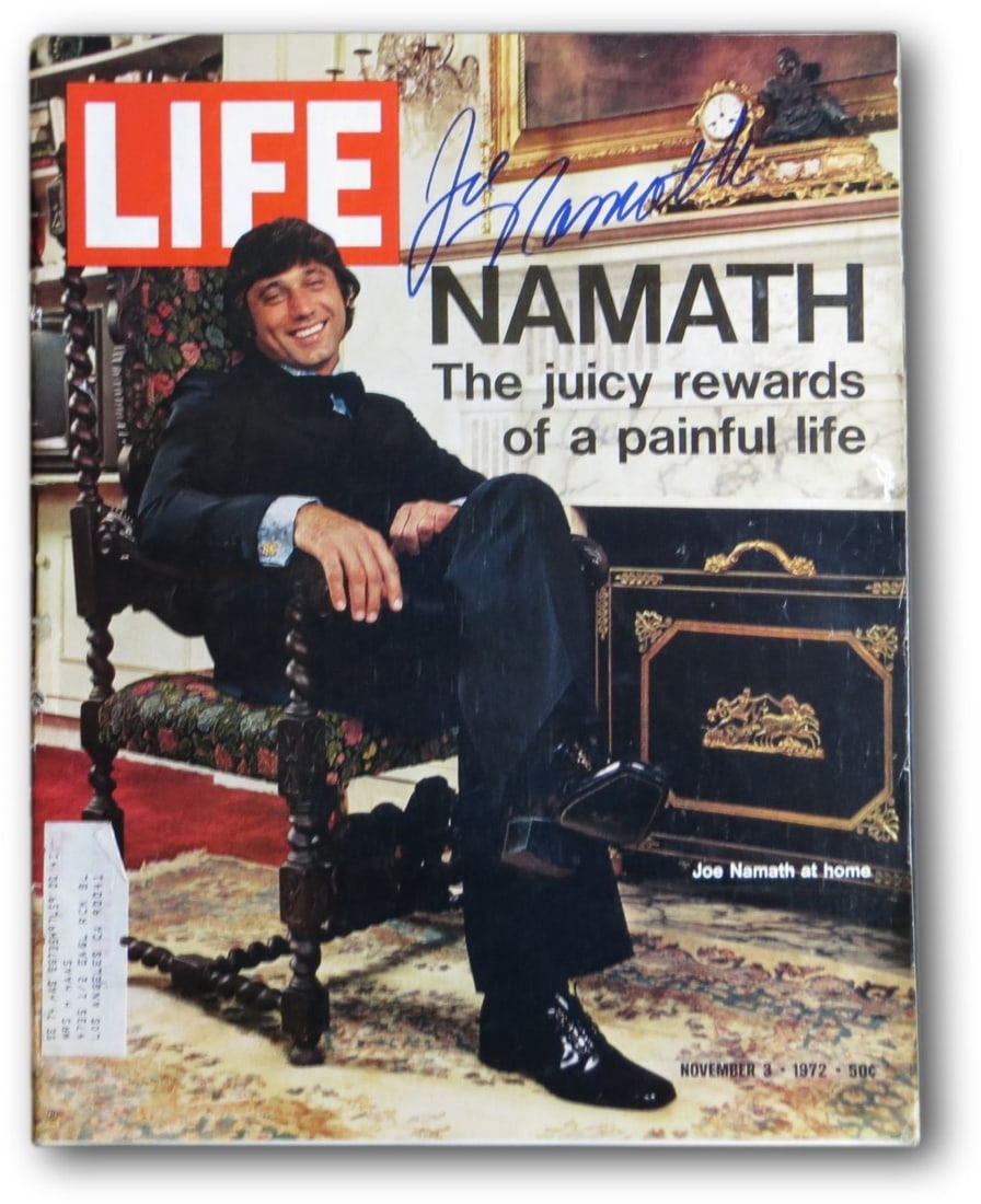 Joe Namath Signed LIFE Magazine 11/3/72 JSA Authenticated NY Jets (1 of 4)