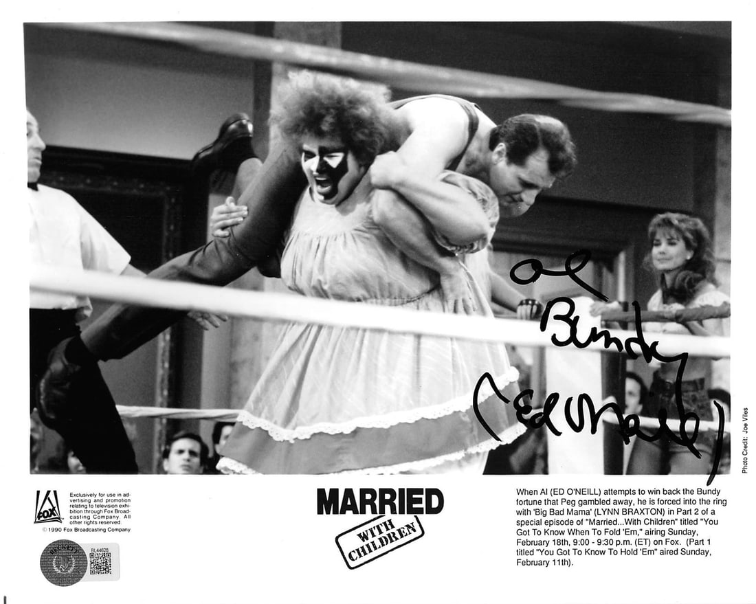 Ed O'Neill Signed 8x10 Al Bundy Photo Married With Children BAS Certified (1 of 3)