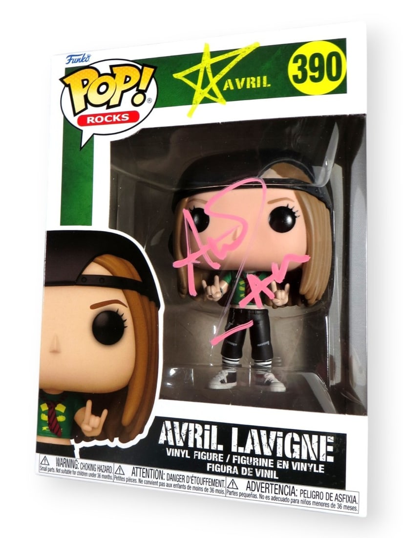 Avril Lavigne Pink Ink Signed Funko POP Figure 390 Authenticated by JSA (1 of 3)