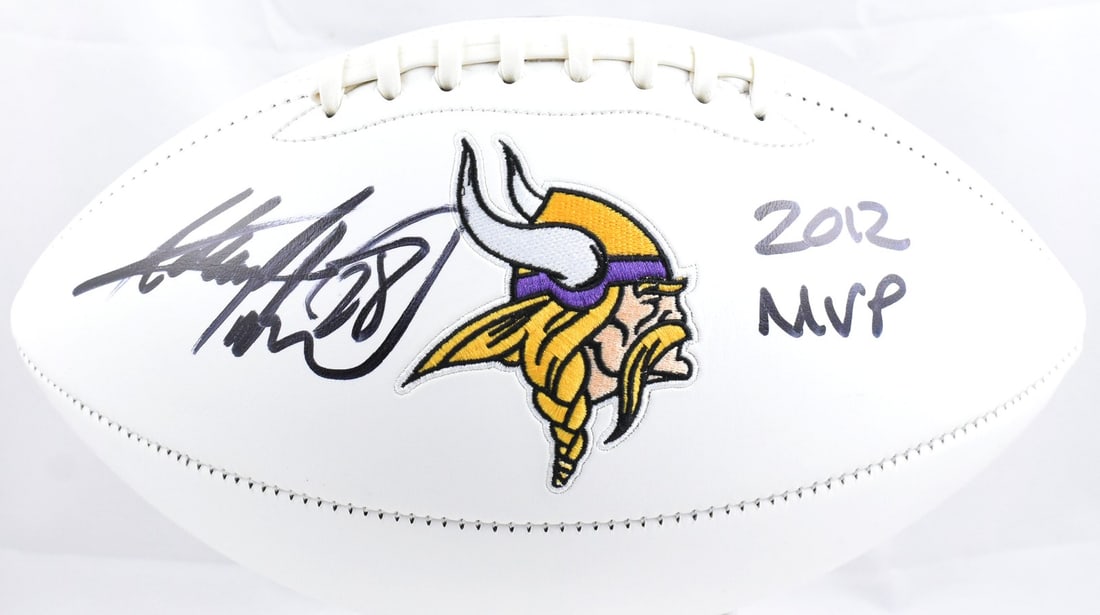 Minnesota Vikings Football Signed by Adrian Peterson with Beckett Witness Hologram (1 of 4)