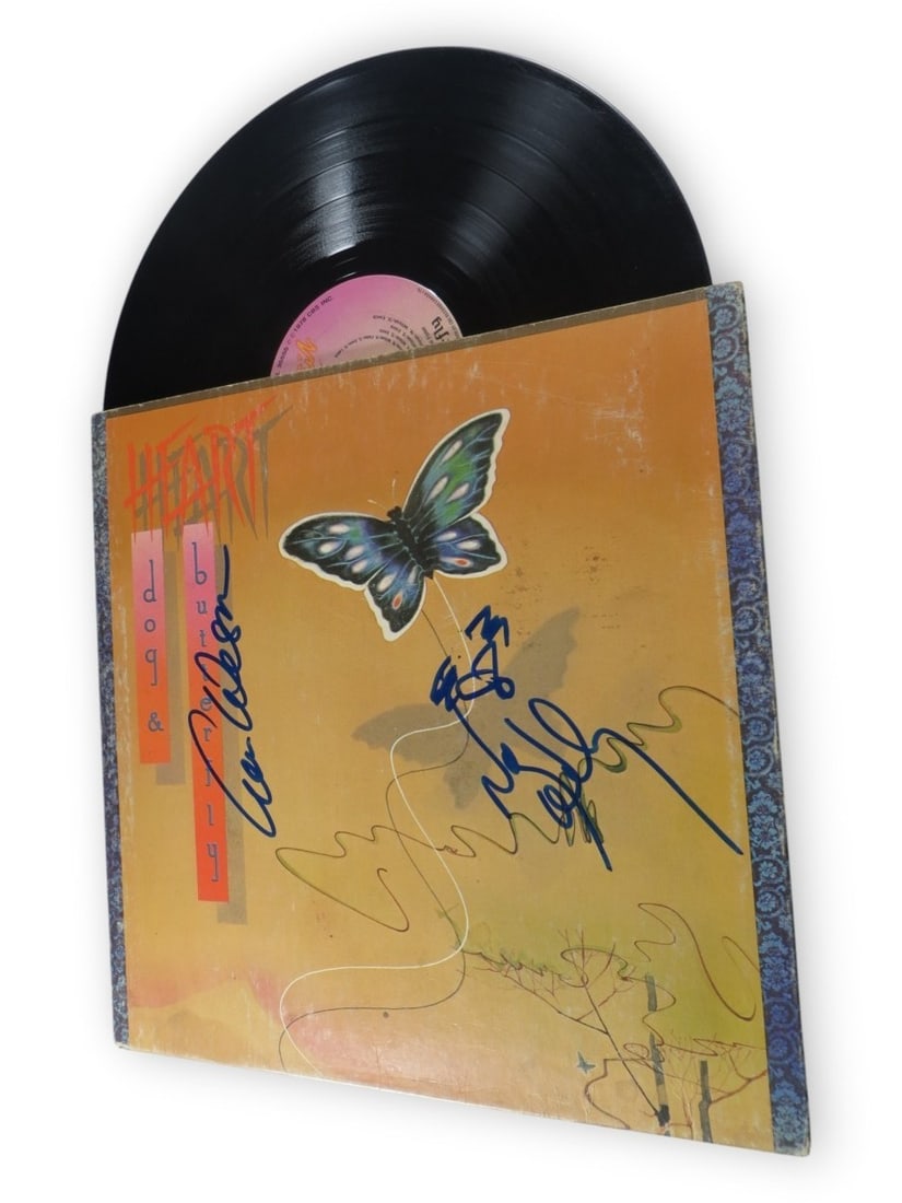Heart record album cover signed by Ann and Nancy Wilson Beckett authenticated (1 of 4)