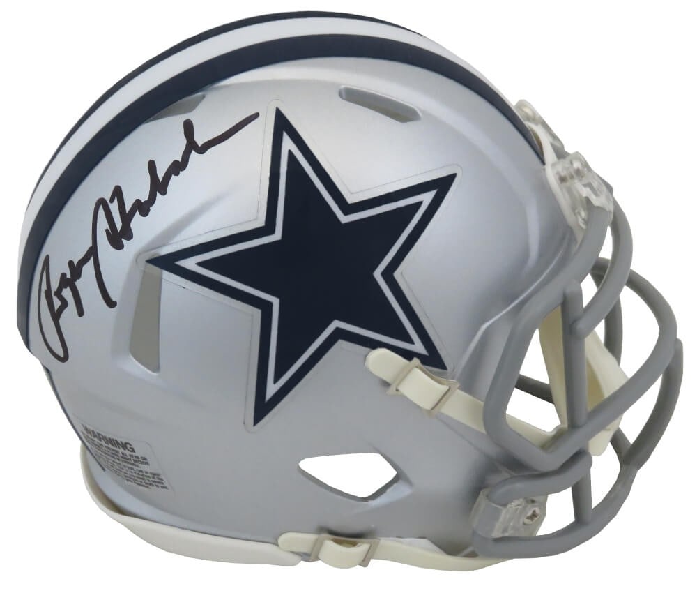 Roger Staubach Signed Cowboys Mini Helmet with COA (1 of 1)