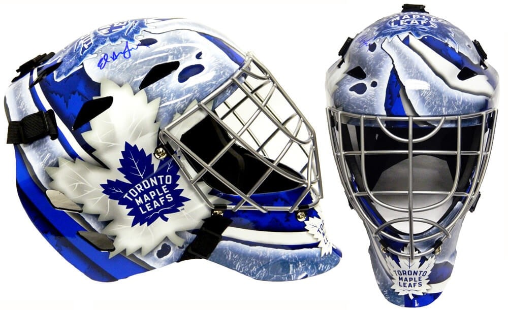 Ed Belfour Toronto Maple Leafs signed Franklin replica goalie mask (1 of 1)
