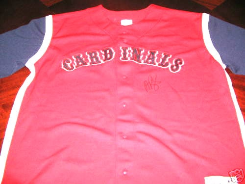 Signed Majestic St Louis Cardinals Jersey Albert Pujols with COA (1 of 2)