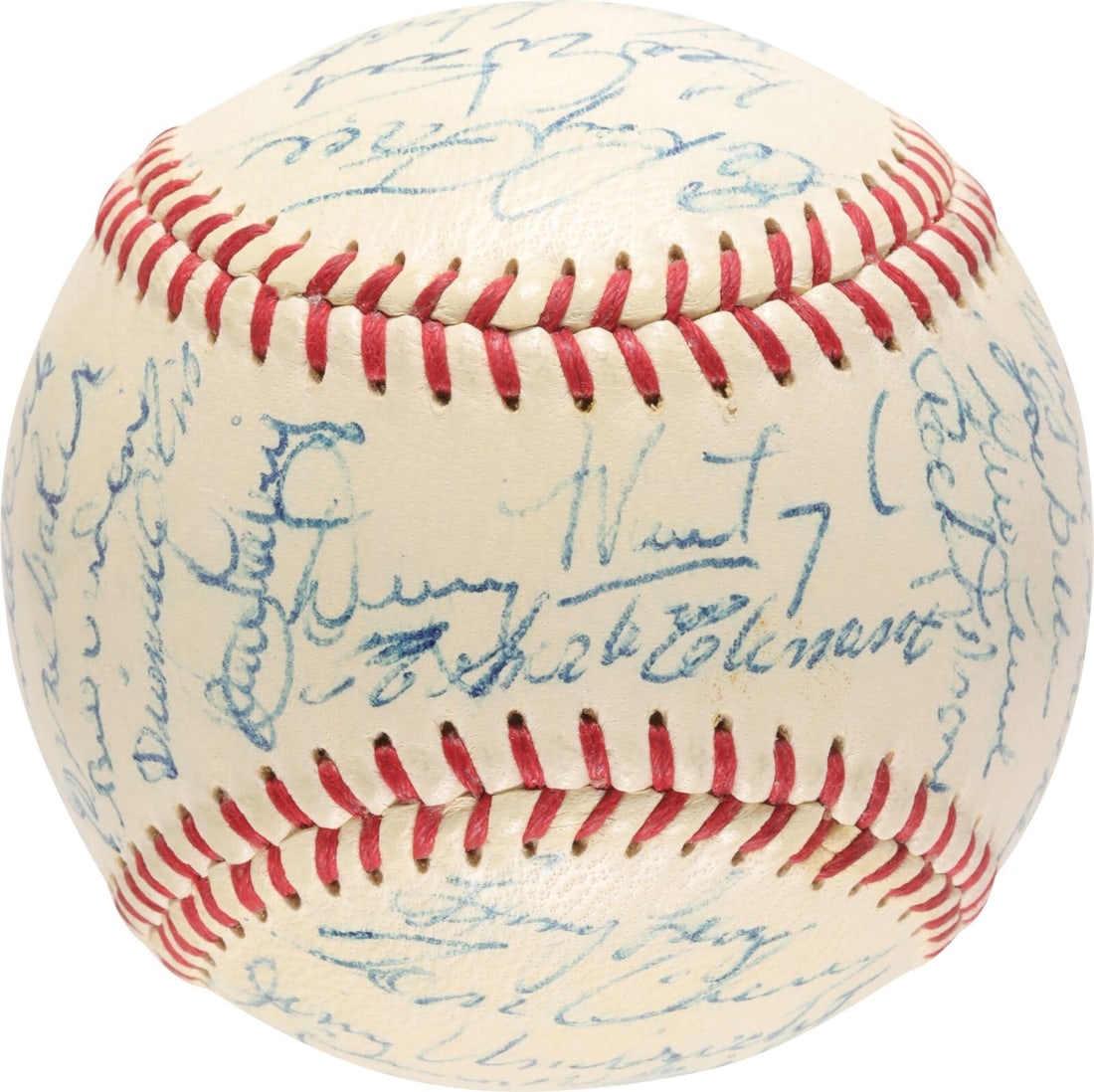 1960 Pittsburgh Pirates Team Signed Baseball with Roberto Clemente PSA Authenticated: 1960 Pittsburgh Pirates Team Signed Baseball with Roberto Clemente PSA Authenticated This exceptional 1960 Pittsburgh Pirates World Series Champions team-signed baseball is a remarkable piece of sport
