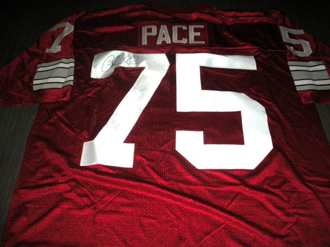 Signed Adidas Jersey with COA Orlando Pace Ohio State Buckeyes Football (1 of 3)