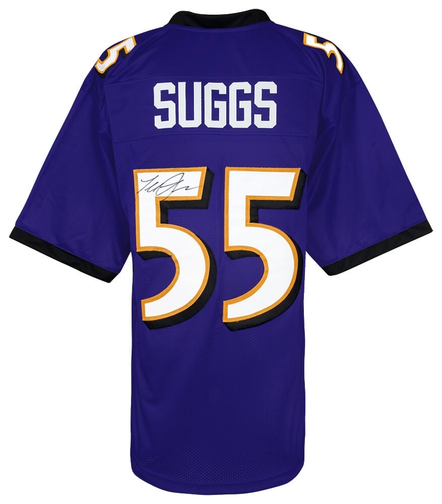 Terrell Suggs Signed Purple Jersey Baltimore Ravens COA (1 of 3)