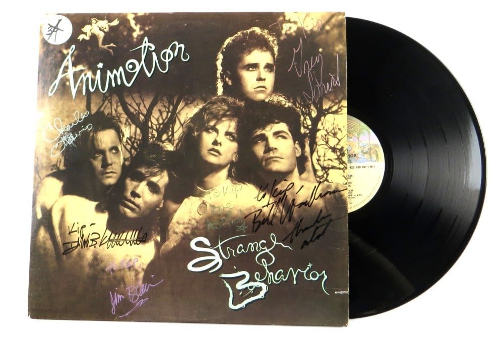 Beckett Authenticated Animotion Autographed Album Cover with Record (1 of 6)
