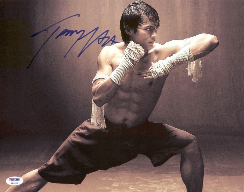 11x14 Photo Autographed by Tony Jaa Certified by PSA/DNA: 11x14 Photo Autographed by Tony Jaa Certified by PSA/DNA This 11x14 photo has been personally signed by Tony Jaa, also known as Tatchakorn Yeerum. The autograph is authenticated by PSA/DNA and include