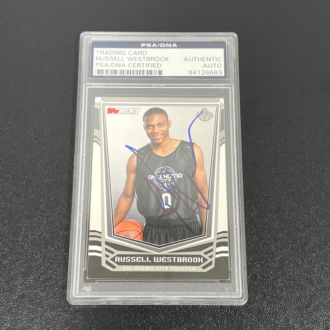2007-08 Topps Tip-Off Russell Westbrook Signed Card PSA AUTO 10: 2007-08 Topps Tip-Off Russell Westbrook Signed Card PSA AUTO 10 This 2007-08 Topps Tip-Off #114 card features an authentic autograph from NBA star Russell Westbrook, a standout player previously with 