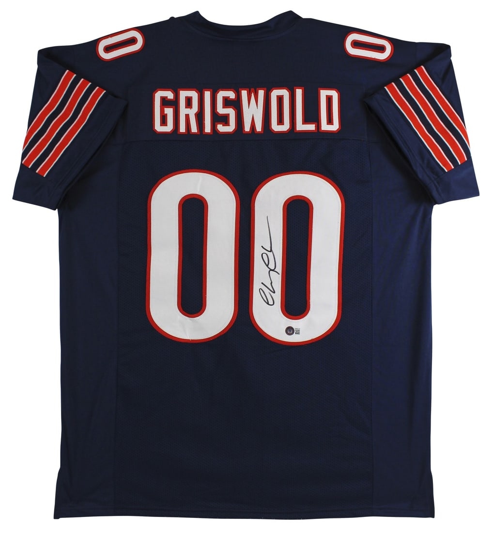Griswold Jersey Navy Blue X-Large Signed by Chevy Chase BAS Authenticated (1 of 7)