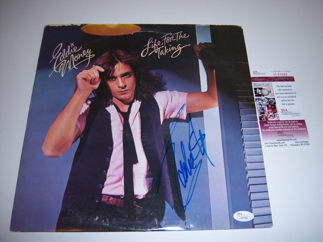 Signed Eddie Money Life for the Taking Album with JSA COA (1 of 2)