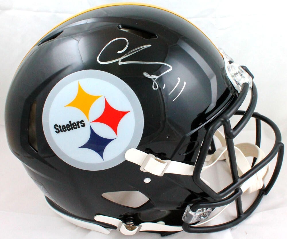 Pittsburgh Steelers Speed Authentic Helmet Signed by Chase Claypool Beckett Holo (1 of 9)