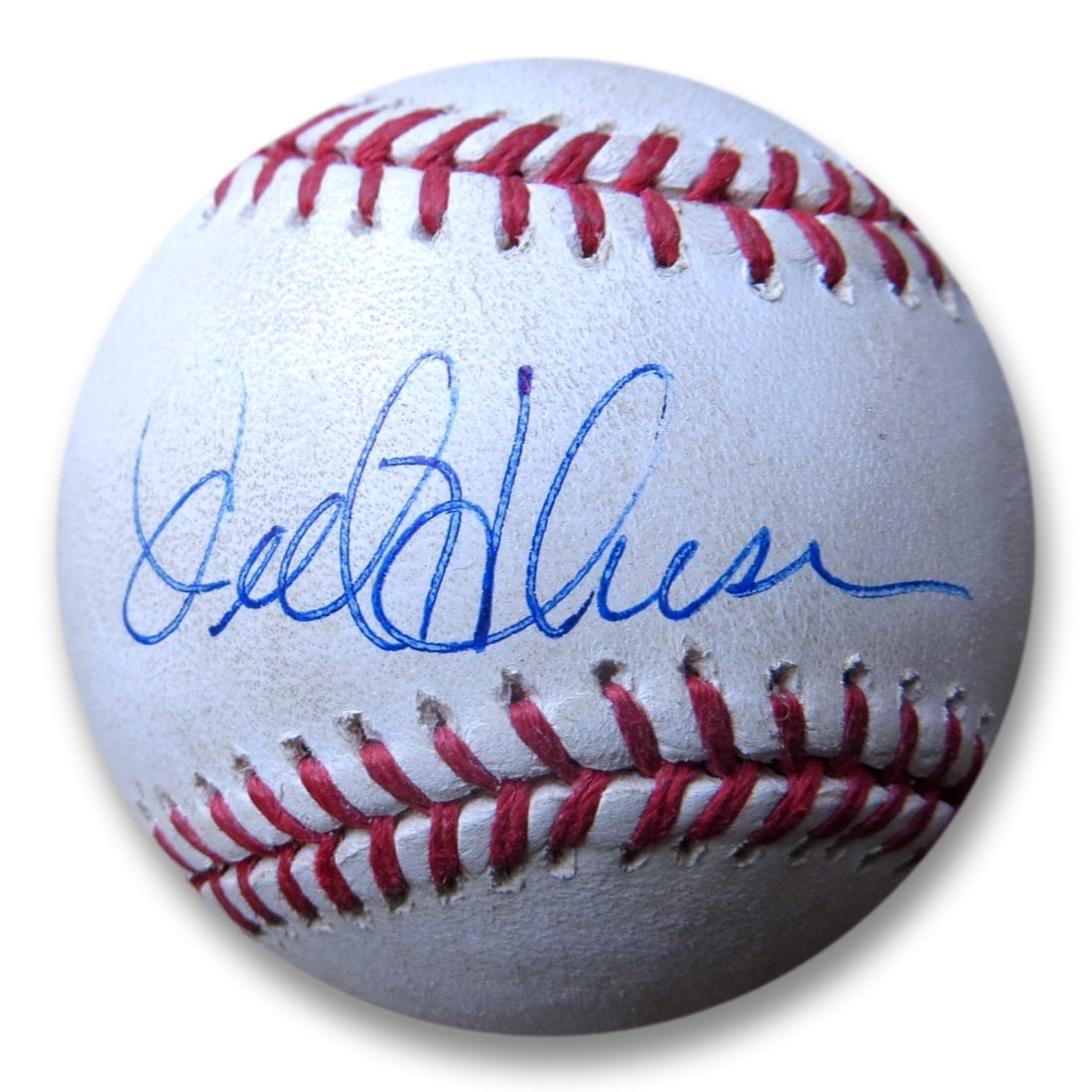 Orel Hershiser Autographed Game Used Baseball Dodgers 2011 MLB Authenticated (1 of 3)