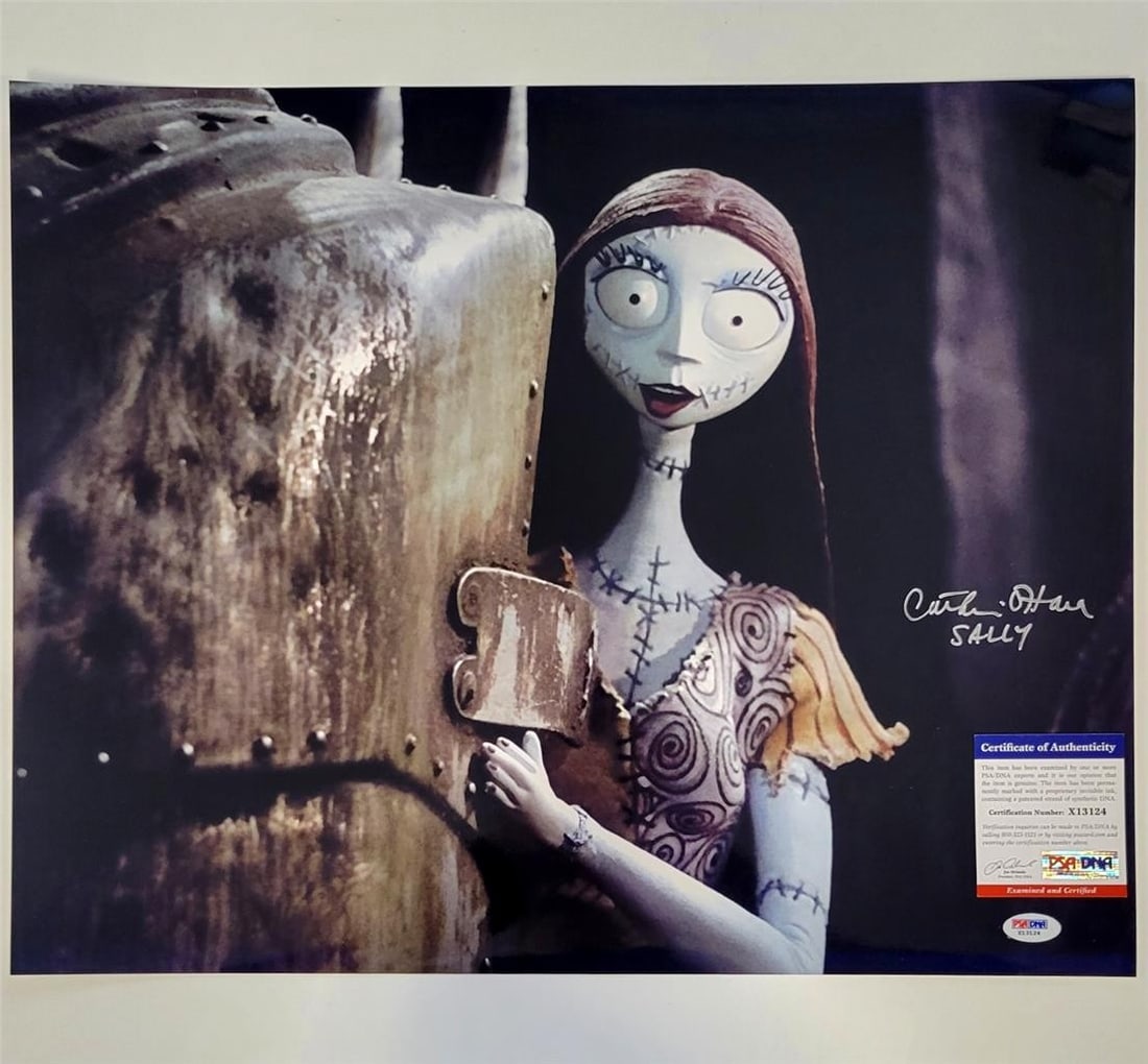 Nightmare Before Christmas 16x20 Photograph Signed by Catherine O'Hara as Sally PSA: Nightmare Before Christmas 16x20 Photograph Signed by Catherine O'Hara as Sally PSA This original 16x20 photograph from The Nightmare Before Christmas features Catherine O'Hara's autograph as the char