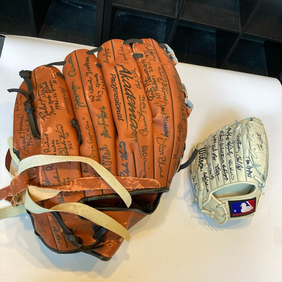 Multi Signed Oversized Baseball Glove with JSA Authentication - 9